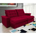 Ver imagem 5 de Sofá 4 Lugares Coliseu 2.60m Retrátil e Reclinável Super Pillow - Vinho