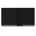 Ver imagem 5 de Armário Aéreo 100cm 2 Portas Indiana Preto - Lumil Móveis