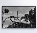 Ver imagem 1 de Quadro Metro Paris - 120x80 Cm - Vidro Impresso