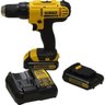 Furadeira Parafusadeira Impacto Profissional 13mm 20v c2 Baterias Dewalt DCD776C2-BR+Tesoura  - 2