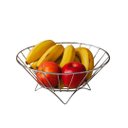Ver imagem 1 de Fruteira Aramada Redonda de Mesa Aço Cromado Prime 30cm - Araminas