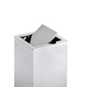 Ver imagem 2 de Lixeira em Aço Inox 30l Basculante Quadrada