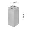 Lixeira em Aço Inox 30l Basculante Quadrada - 3