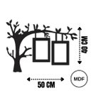 Ver imagem 4 de Porta Retrato de Parede em Mdf - Cor Marrom