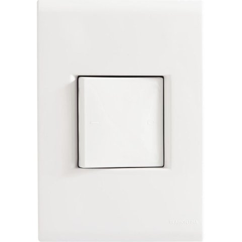 Conjunto 4x2 com 1 Interruptor Bipolar Tramontina Liz 25 a 250 V Branco