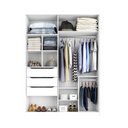 Ver imagem 4 de Guarda Roupa Solteiro Splendido 100% MDF 2 Portas de Correr 3 Gavetas Branco/Absoluto