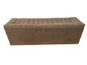 Ver imagem 2 de Recamier Puff Baú Beira de Cama de Cama Box Queen Size 1,58cm - 100% Mdf - Marrom Claro