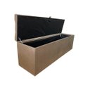 Ver imagem 6 de Recamier Puff Baú Beira de Cama de Cama Box Queen Size 1,58cm - 100% Mdf - Marrom Claro