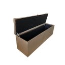 Ver imagem 4 de Recamier Puff Baú Beira de Cama de Cama Box Queen Size 1,58cm - 100% Mdf - Marrom Claro