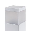 Ver imagem 3 de Poste luminária jardim balizador 50cm E27 branco + LED 12W branco frio st222