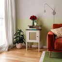 Ver imagem 4 de Mesa de Apoio Mdf Sala 43 Cm 4518 Pinho Off White Arly Pinho Off White