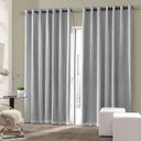 Ver imagem 1 de Cortina Blackout Tecido 2,00x1,80 Bloqueia 100% da Luz - Cinza
