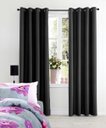 Ver imagem 1 de Cortina Blackout Tecido 2,00x1,80 Bloqueia 100% da Luz - Preto