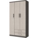 Ver imagem 2 de Guarda-Roupa Solteiro 3 Portas 2 Gavetas Açaí Henn