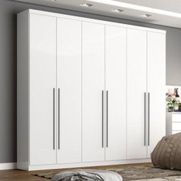 Guarda-Roupa Casal 6 Portas 3 Gavetas Internas Jade  - 1