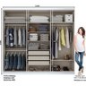 Guarda-Roupa Casal 6 Portas 3 Gavetas Internas Jade  - 4