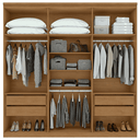 Ver imagem 4 de Guarda Roupas Alonzo 6 Portas S Esp e S Pes Pvc Amendoa Clean/off White Móveis Lopas
