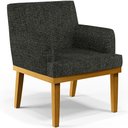 Ver imagem 4 de Kit 2 Poltronas Decorativas para Beatriz Linho Chumbo - Lyam Decor