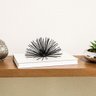 Escultura Decorativa Ouriço 10x20 Em Metal Preto - Gran Belo - 4