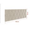 Cabeceira Leticia de Cama Box Queen 1,60 - 2
