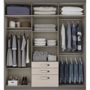 Ver imagem 4 de Guarda-Roupa Casal 6 Portas 3 Gavetas Econ Henn
