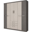 Ver imagem 3 de Guarda-Roupa Casal 6 Portas 3 Gavetas Econ Henn