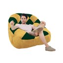 Ver imagem 2 de Poltrona Paloma Escritório Sala Pé Plástico Suede Mostarda e Suede Verde - Dominic Decor