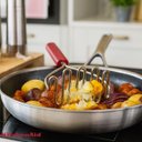 Ver imagem 4 de Espremedor de Batatas em Aço Inox Coreline Vermelho Kitchenaid