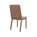 Ver imagem 7 de Conjunto Sala de Jantar Mesa Lisa 120cm Tampo MDF Vidro Canto Arredondado e 4 Cadeiras Pietra
