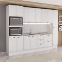 Ver imagem 3 de Armário de Cozinha Completa com Balcão Milla Suri Carraro Branco