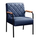 Ver imagem 3 de Kit 4 Poltronas Ludmilla Cor:Linho Azul 330
