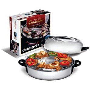 Churrasqueira de Fogão Luxo Polida 5 Estrelas