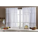 Ver imagem 1 de Cortina para Cozinha em Renda 2,50 X 1,20 M - Tulipas Branca Arte & Tear Cortina de Cozinha em Renda