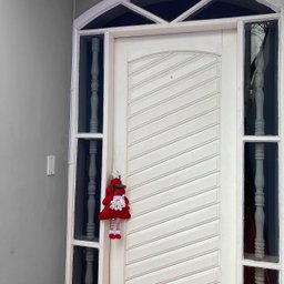 Enfeite Natalino Maçaneta Boneco Papai Noel Árvore Natal - 3