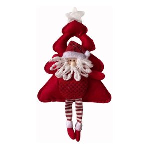 Enfeite Natalino Maçaneta Boneco Papai Noel Árvore Natal
