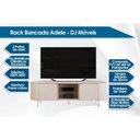 Ver imagem 3 de Home P/ Tv até 65 Pol Adele C/ Led e Nichos 180x189cm Off White - Dj Móveis
