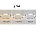 Ver mais imagens de Luminaria Led Paflon 3 em 1 Iluminaçao Teto Moderna Decoraçao Casa Sala Estar Quarto Loja Recepçao e