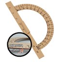 Ver imagem 6 de Kit Geométrico do Professor Mdf Com Régua 60 cm 1 Compasso Para Quadro Branco 40 cm 1 Transferidor 1