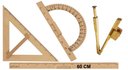 Ver imagem 7 de Kit Geométrico do Professor Mdf Com Régua 60 cm 1 Compasso Para Quadro Branco 40 cm 1 Transferidor 1