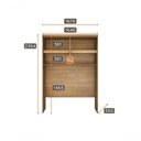 Ver imagem 5 de Modulado Completo Casal 6 Portas 6 Gavetas - Linea-cumaru - Móveis Novo Horizonte