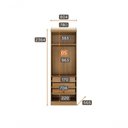 Ver imagem 7 de Modulado Completo Casal 6 Portas 6 Gavetas - Linea-cumaru - Móveis Novo Horizonte