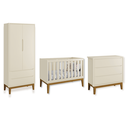 Ver imagem 2 de Quarto de Bebê Berço + Cômoda + Guarda Roupa Areia Classic Madeira