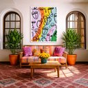 Ver imagem 5 de Quadro Canvas Picasso Frame Posters 60x40cm Mold Branca
