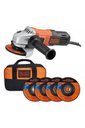 Ver imagem 2 de Esmerilhadeira 1/2" 650w 220v com 4 Discos e Bolsa G650k5-b2
