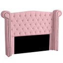 Ver imagem 1 de Cabeceira Casal King Size Estofada para Cama Box Ayla Veludo