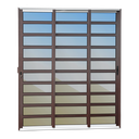 Ver imagem 1 de Porta Cor.c/Trav.3F.Móv.1/3 210x240 Elite c/Fechad.Tetra V.Ref.Mix Corten Brimak