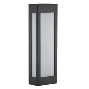 Arandela Externa 40cm E-27 Preto Retangular Alz66