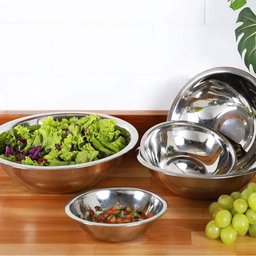 CONJUNTO DE TIGELAS SALADEIRAS EM AÇO INOX - 5 PEÇAS HOME & MORE Tigela Inox Saladeira - 3