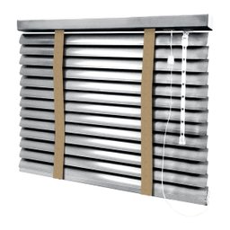 Persiana Horizontal - 1,00m Larg X 1,40m Alt - Alumínio 50mm com Fita Decorativa - 2