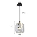 Ver imagem 4 de Lustre Pendente Nordecor Ruzo 2792 Cristal / Preto Led Bivolt Cristal / Preto 2792